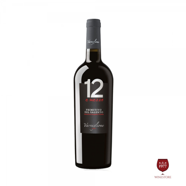 Rượu Vang 12 E Mezzo Primitivo del Salento 5.4% ABV* – Vang Ý Chính Hãng