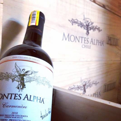 sản xuất vang Montes Alpha Carmenere