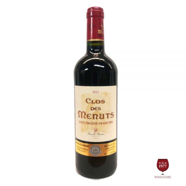 Rượu Vang Clos Des Menuts 5.4% ABV* – Chai Vang Trứ Danh Của Pháp