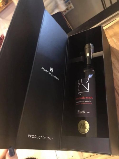 giá bán của rượu vang 125 primitivo