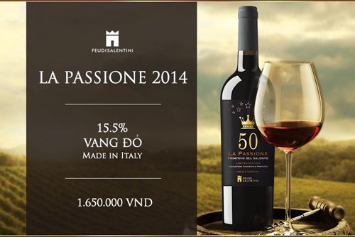 giới thiệu rượu vang 50 La Passione