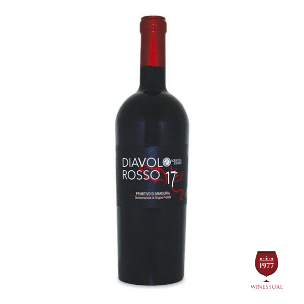 Rượu Vang Diavolo Rosso 5.4% ABV* – Rượu Vang Ý 17 Độ Đặc Biệt