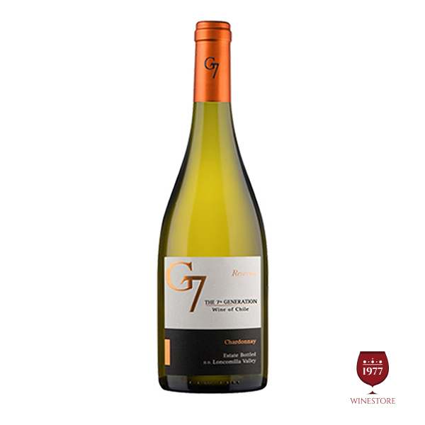 Rượu Vang G7 Reserva Chardonnay 5.4% ABV* – Vang Chile Nhập Khẩu Giá Rẻ