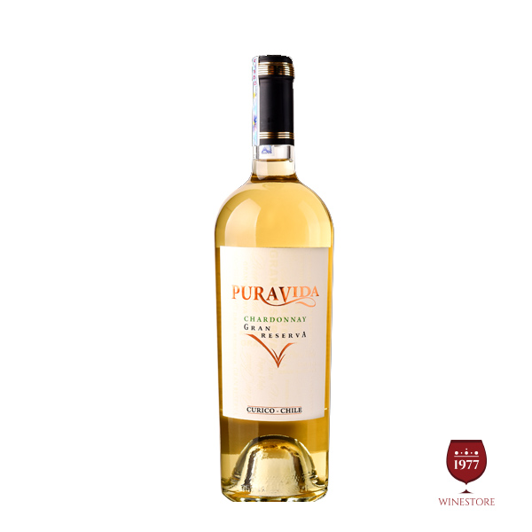 Rượu Vang Pura Vida Gran Reserva Chardonnay 5.4% ABV* – Vang Trắng Chile