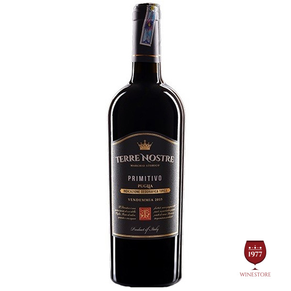Rượu Vang Terre Nostre Primitivo 5.4% ABV*