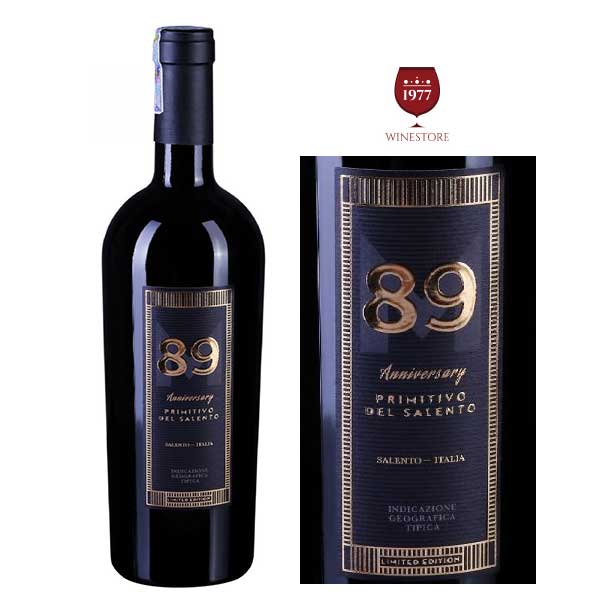 Rượu Vang 89 Anniversary Primitivo Del Salento Limited Edition