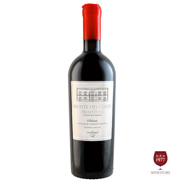 Rượu Vang Monte Dei Cocci Primitivo 5.4% ABV* – Rượu Vang Ý 16 Độ