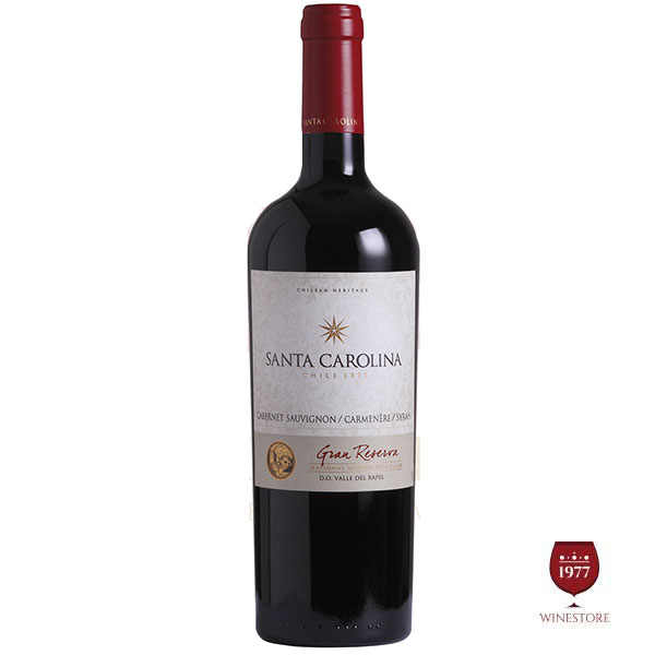 Rượu Vang Santa Carolina Gran Reserva C.Sauvignon Carmenere Syrah 5.4% ABV*