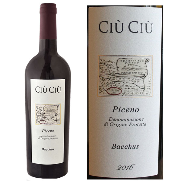 Rượu vang Ciù Ciù Piceno Bacchus