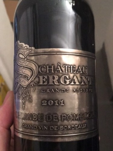 đặc điểm rượu vang chateau sergant