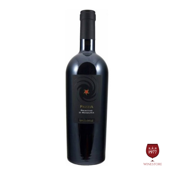 rượu vang Pazzia Primitivo