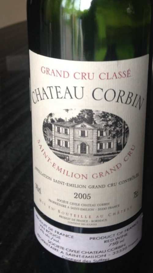 báo giá vang pháp chateau corbin