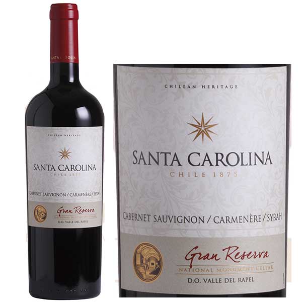 Rượu Vang Santa Carolina Gran Reserva C.Sauvignon Carmenere Syrah