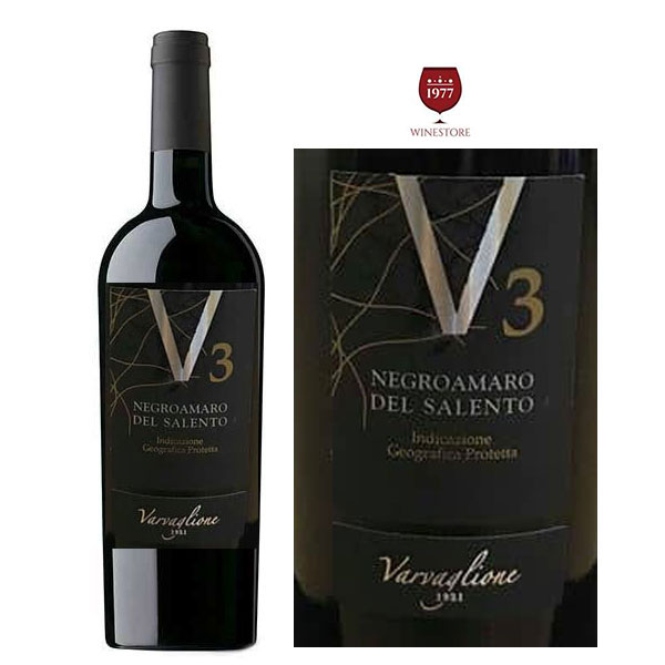 Rượu vang V3 Negroamaro Del Salento
